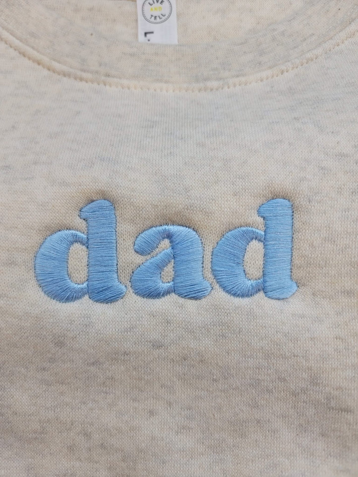 MOM / MAMA / DAD – Embroidered Elevated Fleece | Pink or Blue Thread