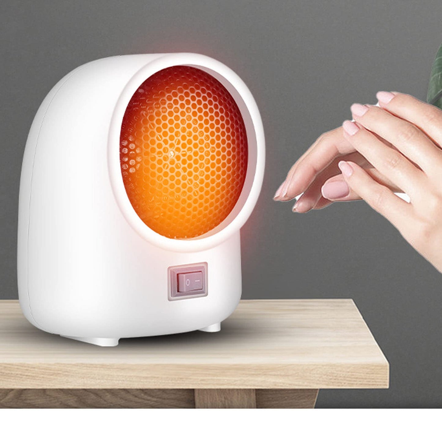 Mini Electric Heater Portable Desktop Winter Fan Air Heating Warmer Home Office